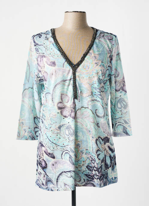 Tunique manches longues bleu CONCEPT K pour femme