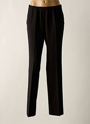 Pantalon droit stretch taille normale noir TONI femme