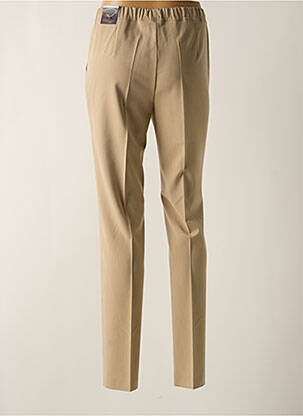 Pantalon droit stretch taille normale beige TONI femme