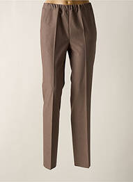 Pantalon droit stretch taille normale marron TONI femme
