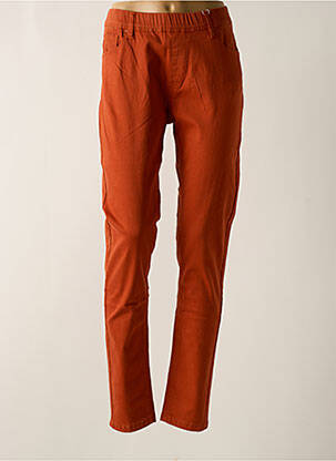 Jegging tissage popeline taille normale orange GRIFFON femme