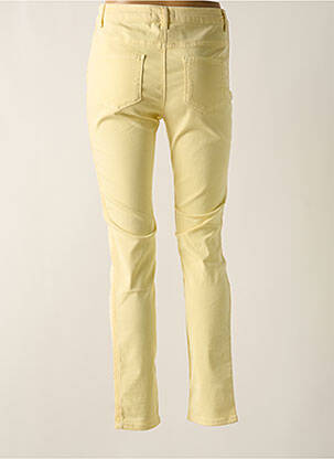 Pantalon slim taille haute taille haute jaune CONCEPT K femme