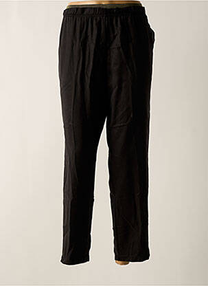 Pantalon droit taille haute taille haute noir VIRGINIA BLU' femme