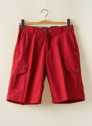 Bermuda taille élastique taille normale rouge PETER COFOX homme