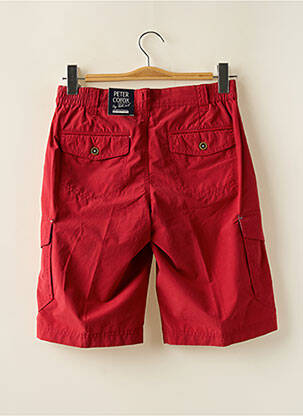 Bermuda taille élastique taille normale rouge PETER COFOX homme