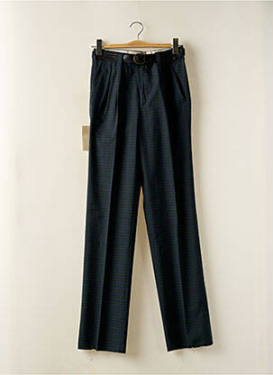 Pantalon droit tissage popeline taille haute vert MEYER femme