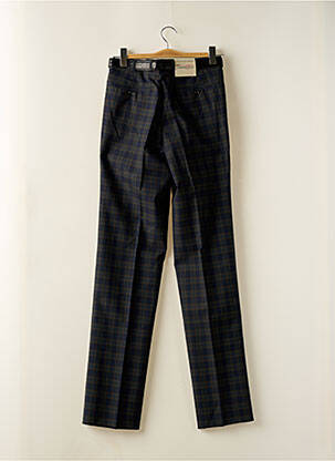 Pantalon droit taille à pinces taille haute vert MEYER femme