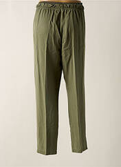 Pantalon droit vert VIRGINIA BLU' pour femme seconde vue