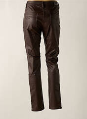 Pantalon slim marron GRIFFON pour femme seconde vue