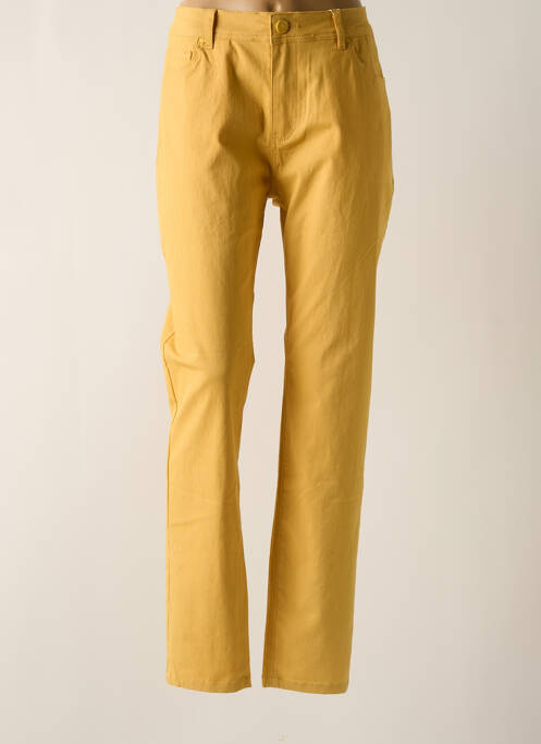 Pantalon slim jaune GRIFFON pour femme