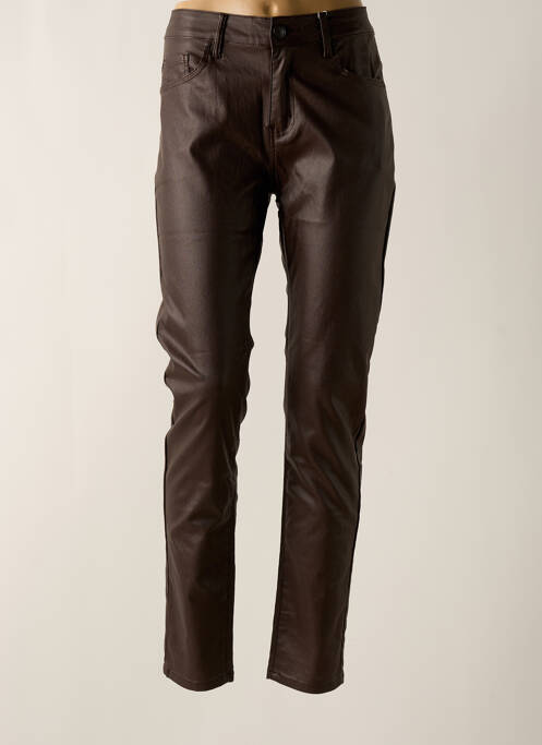 Pantalon slim marron GRIFFON pour femme