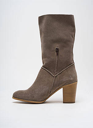 Bottes cubain talon de 4 à 6cm gris ALIWELL femme