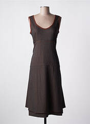 Robe longue marron ZELTI pour femme seconde vue