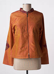 Veste casual orange NID D'ABEILLE pour femme seconde vue