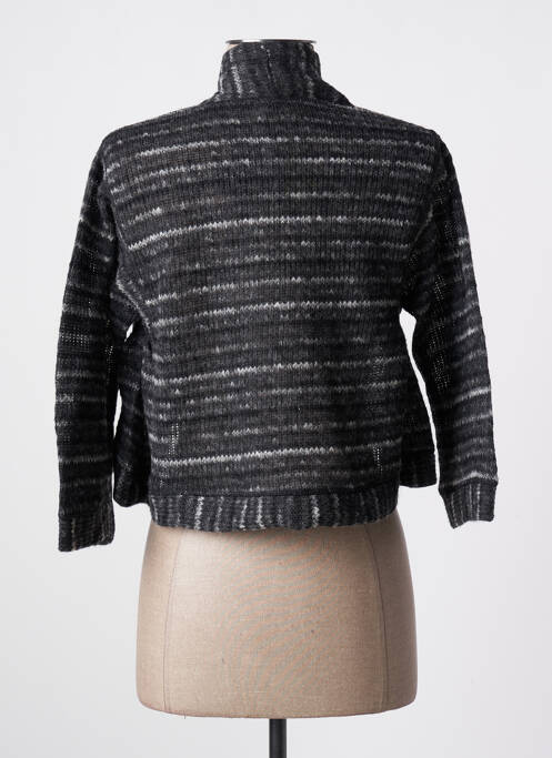 Gilet manches longues gris ZELTI pour femme