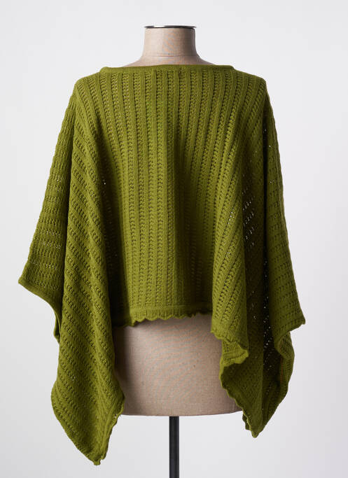 Pull vert NID D'ABEILLE pour femme