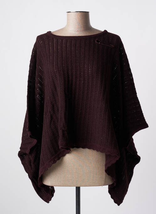 Pull violet NID D'ABEILLE pour femme