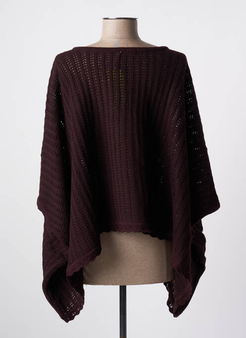 Pull violet NID D'ABEILLE pour femme