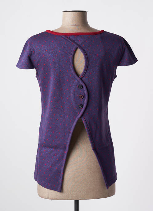 T-shirt bleu NID D'ABEILLE pour femme