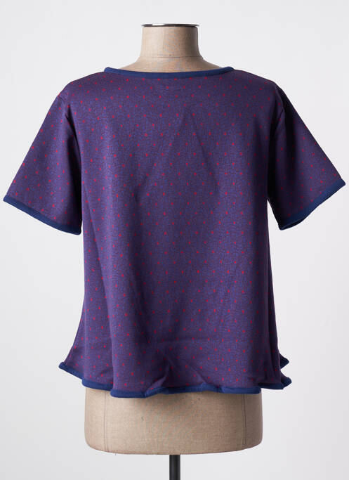 T-shirt bleu NID D'ABEILLE pour femme