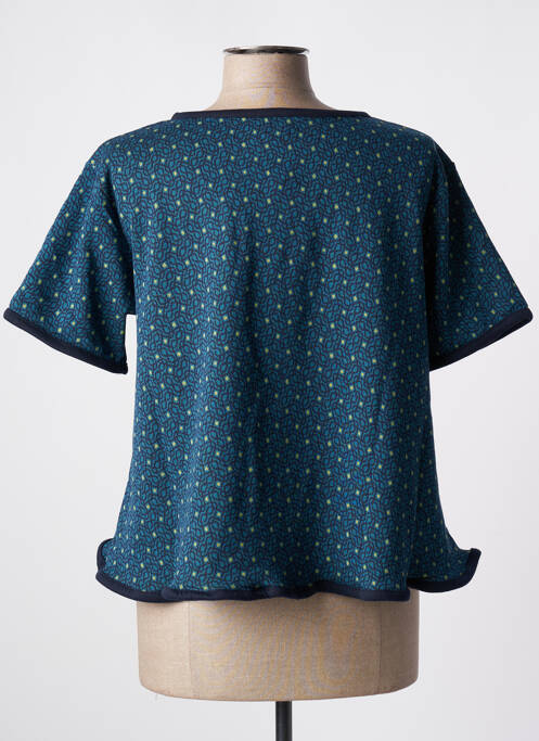 T-shirt bleu NID D'ABEILLE pour femme