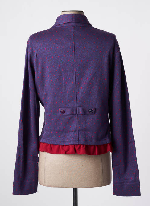 Veste casual bleu NID D'ABEILLE pour femme