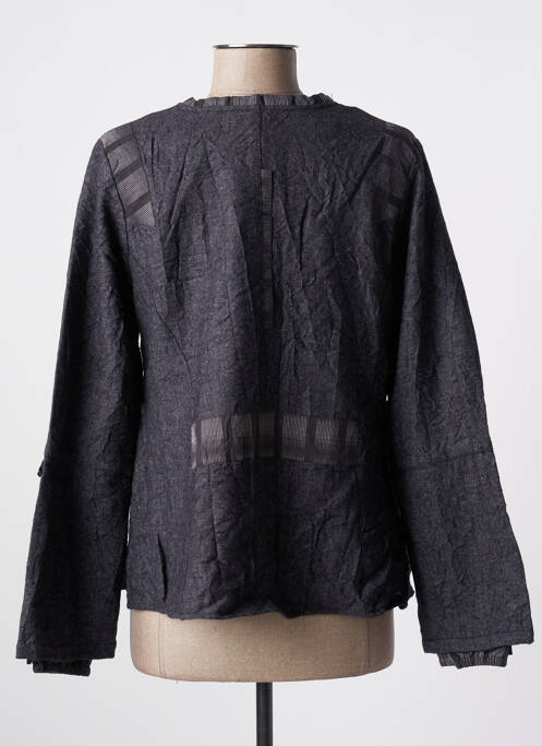 Veste casual gris NID D'ABEILLE pour femme