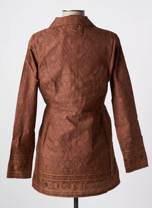 Veste casual marron NID D'ABEILLE pour femme