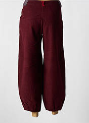 Pantalon 7/8 rouge NID D'ABEILLE pour femme seconde vue