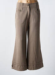 Pantalon flare beige ZELTI pour femme seconde vue