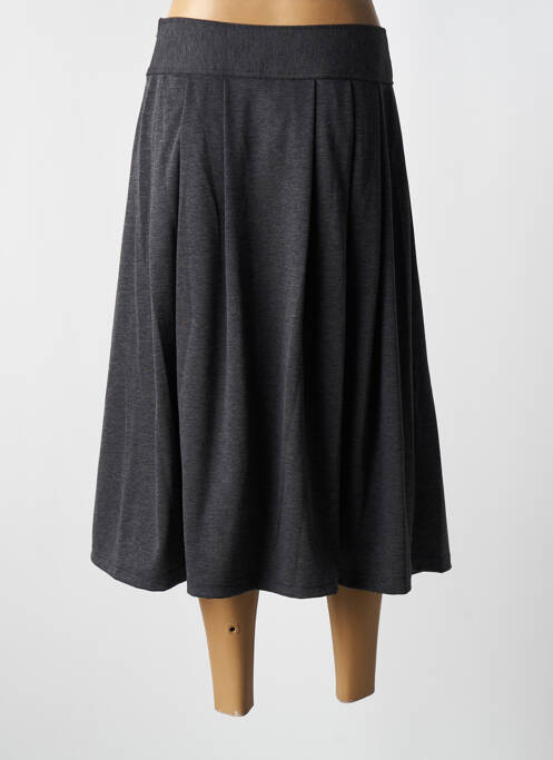 Jupe mi-longue gris NID D'ABEILLE pour femme