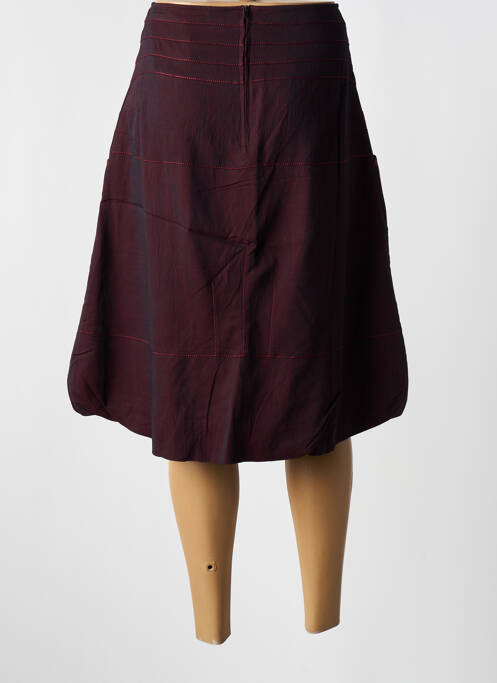 Jupe mi-longue rouge ZELTI pour femme