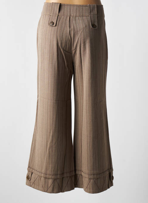 Pantalon flare beige ZELTI pour femme