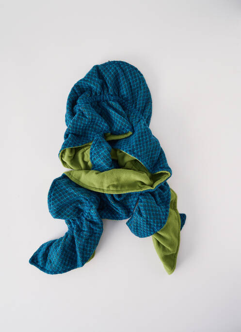 Echarpe bleu NID D'ABEILLE pour femme