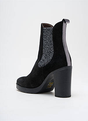 Bottines/boots nubuck talon de 7 à 9cm noir MINKA DESIGN femme