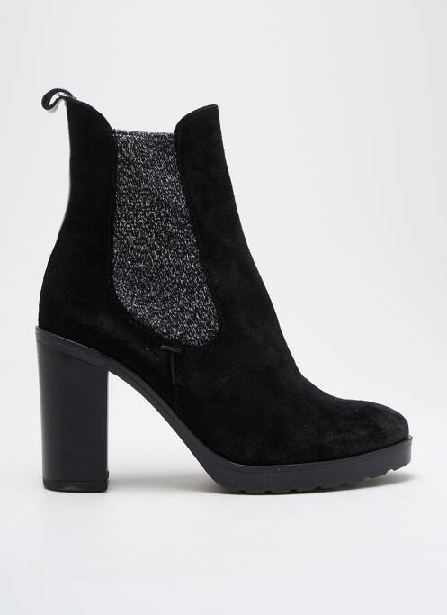 Bottines/boots nubuck talon de 7 à 9cm noir MINKA DESIGN femme