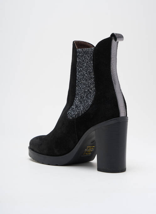 Bottines/boots nubuck talon de 7 à 9cm noir MINKA DESIGN femme