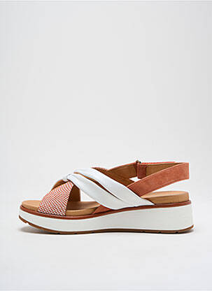 Sandales/nu pieds matière lisse talon de 4 à 6cm blanc FUGITIVE BY FRANCESCO ROSSI femme