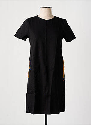 Robe courte manches courtes manches courtes noir BANANA MOON femme