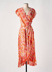 Robe longue orange LARA-ETHNICS pour femme seconde vue