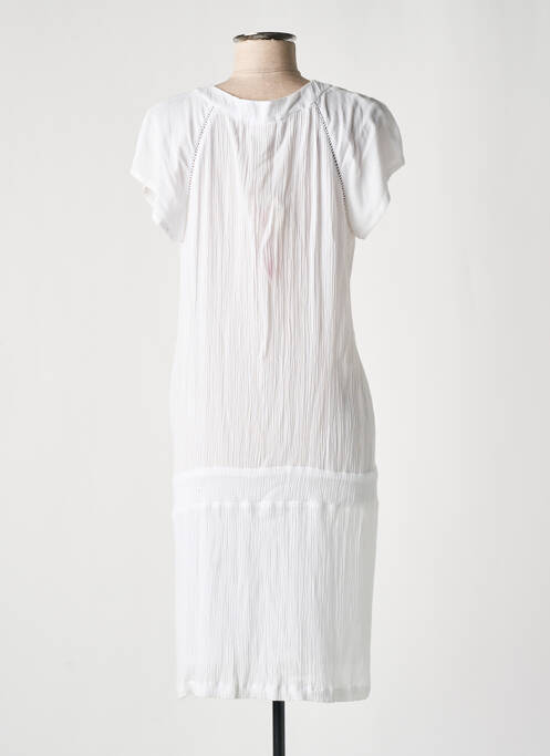 Robe mi-longue blanc PINK P pour femme