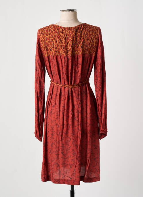 Robe mi-longue marron BANANA MOON pour femme