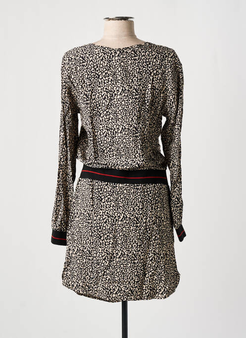 Robe mi-longue noir SUN VALLEY pour femme