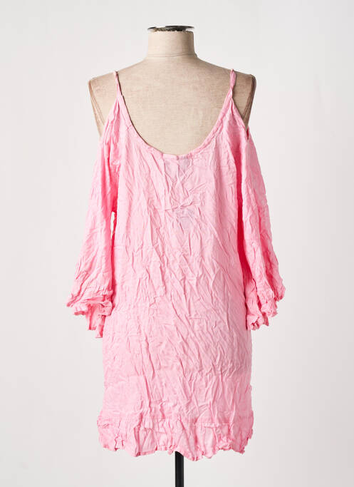 Robe mi-longue rose PINK P pour femme