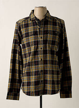 Chemise manches longues poignets boutonnés noir SUN VALLEY homme