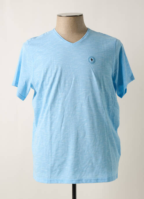 T-shirt bleu SUN VALLEY pour homme