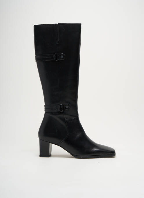 Bottes matière lisse talon de 4 à 6cm noir LES GREENS femme