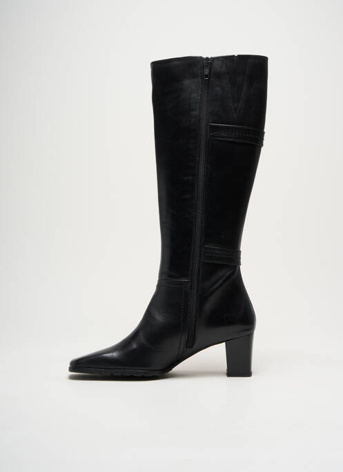 Bottes matière lisse talon de 4 à 6cm noir LES GREENS femme