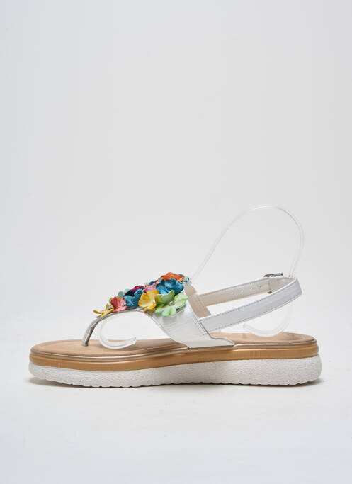 Tongs blanc PHIL GATIÈR BY REPO pour femme