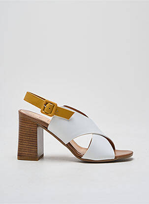 Sandales/nu pieds matière lisse talon de 7 à 9cm blanc PHIL GATIÈR BY REPO femme